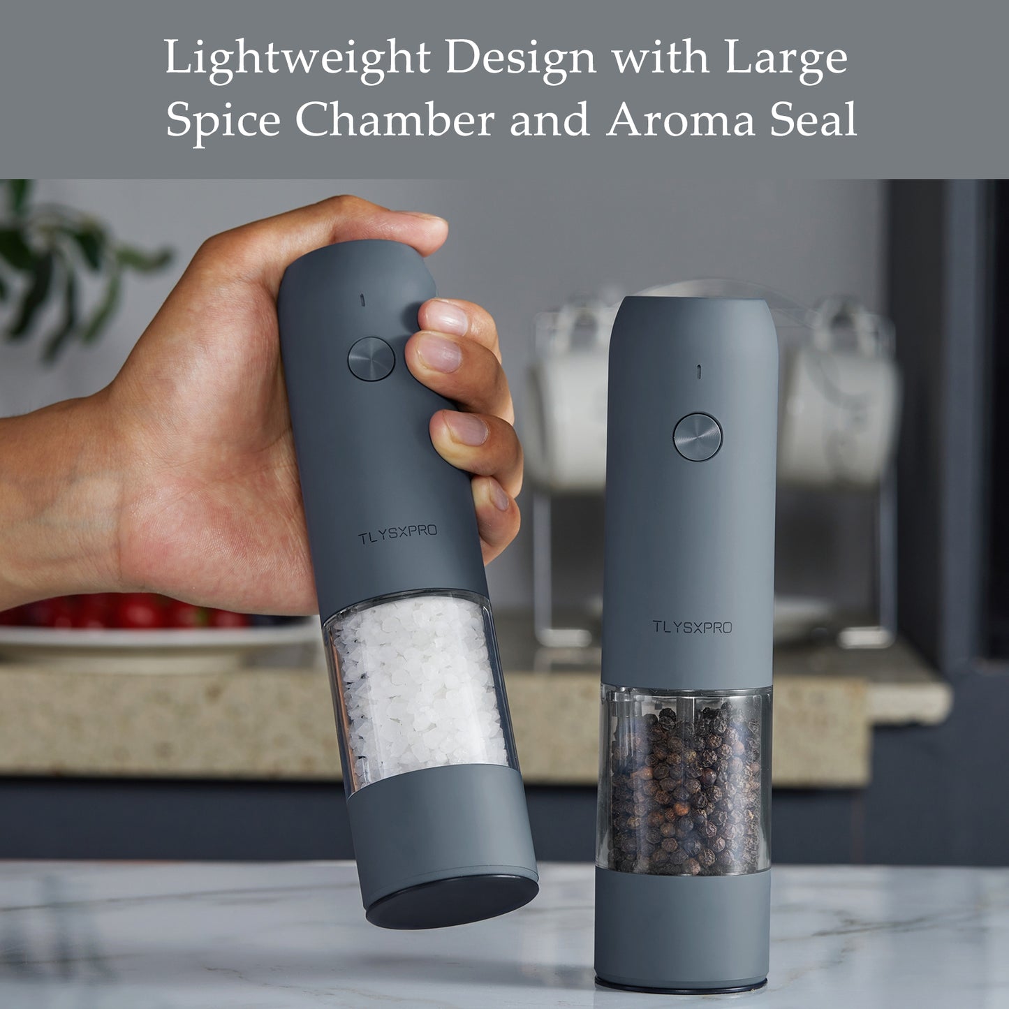 TLYSXPRO Adjustable Electric Pepper Mill
